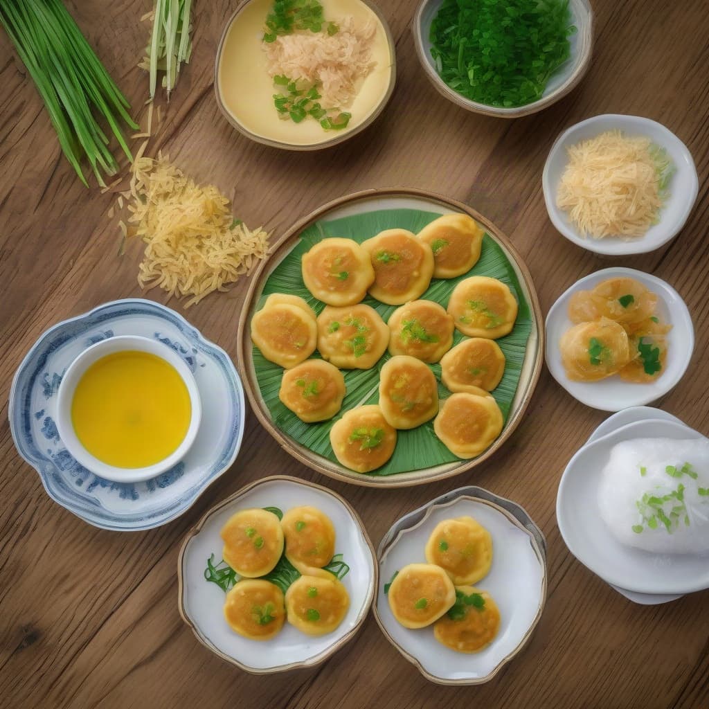 Mini Savory Chicken Pancakes (10 pcs) (Gà Bánh Khọt)