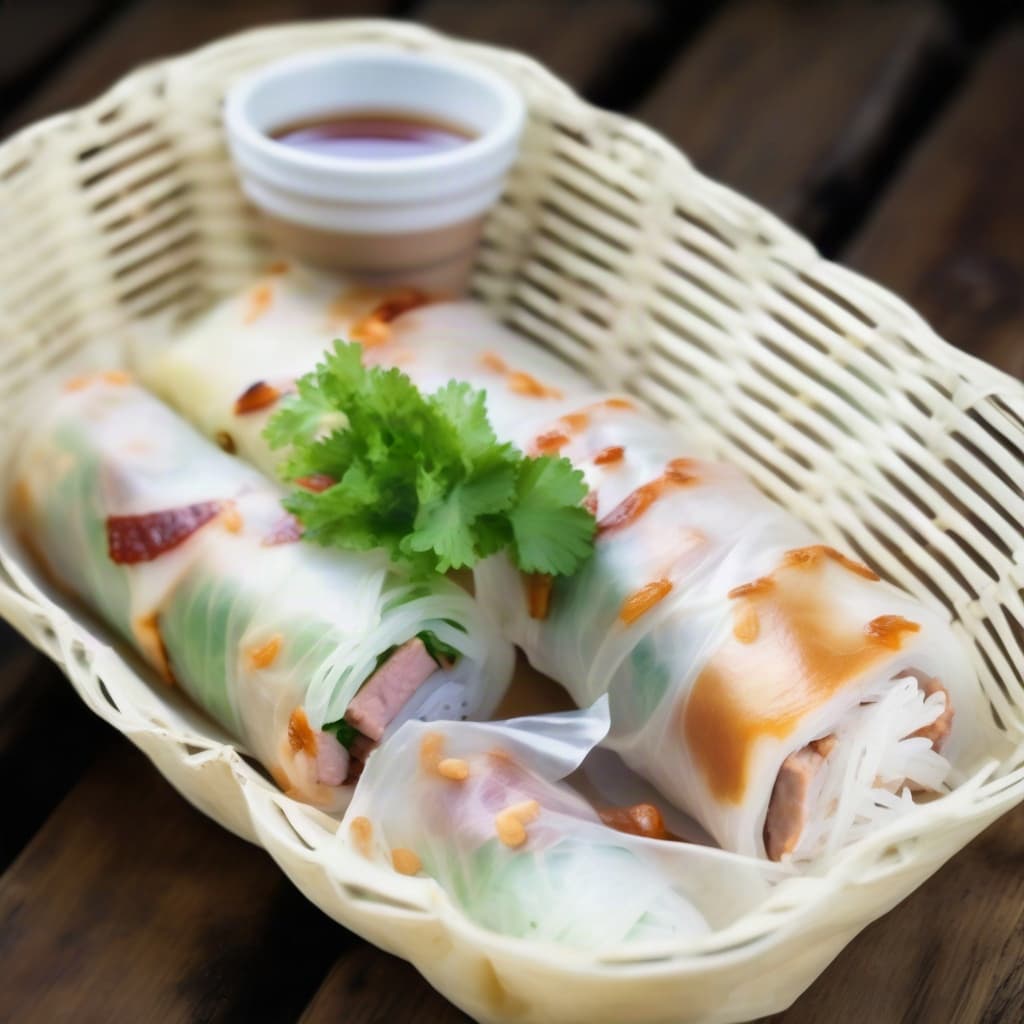 BBQ Pork Salad Rolls (4 pcs) (Thịt Gỏi Cuốn)
