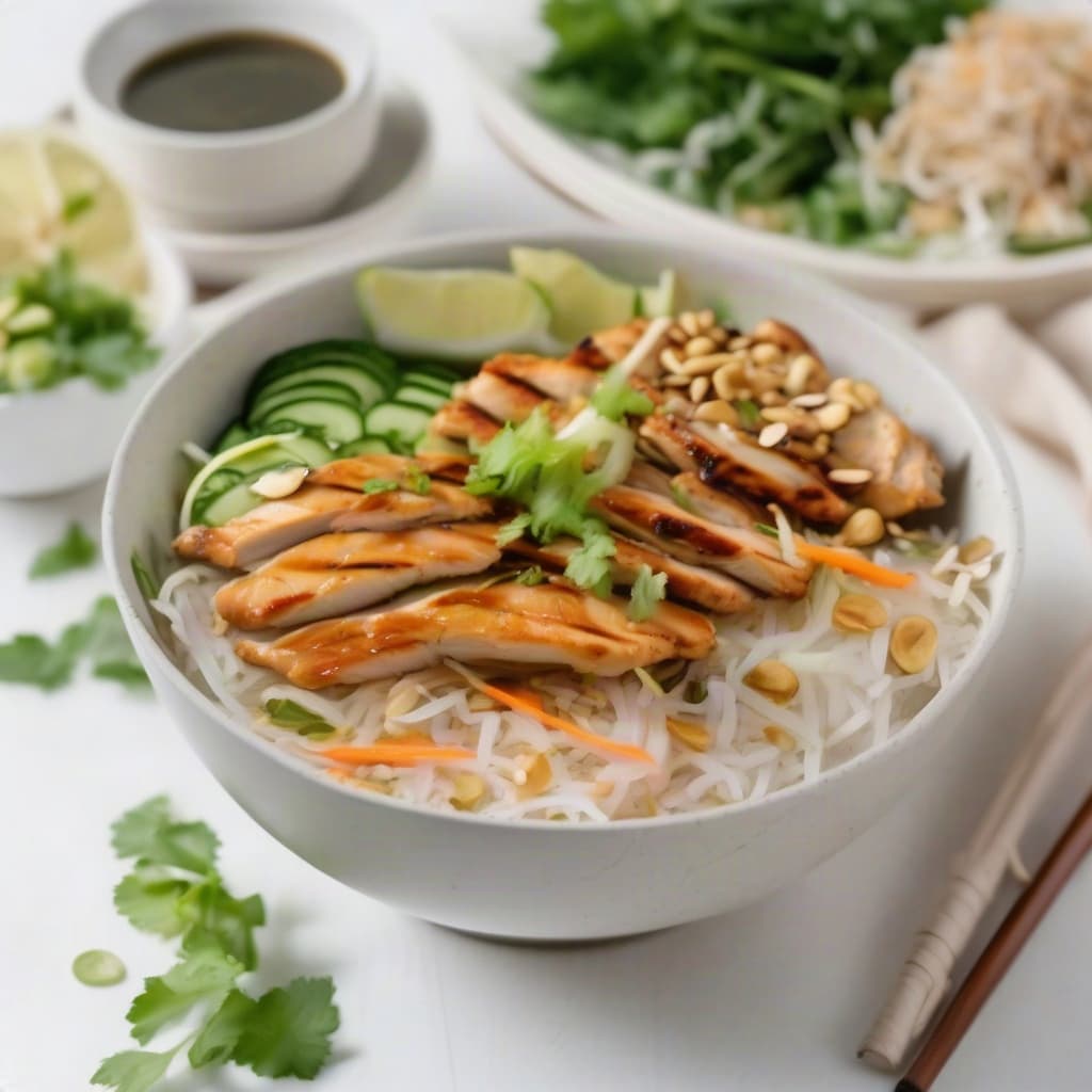Grilled Chicken Vermicelli Bowl
