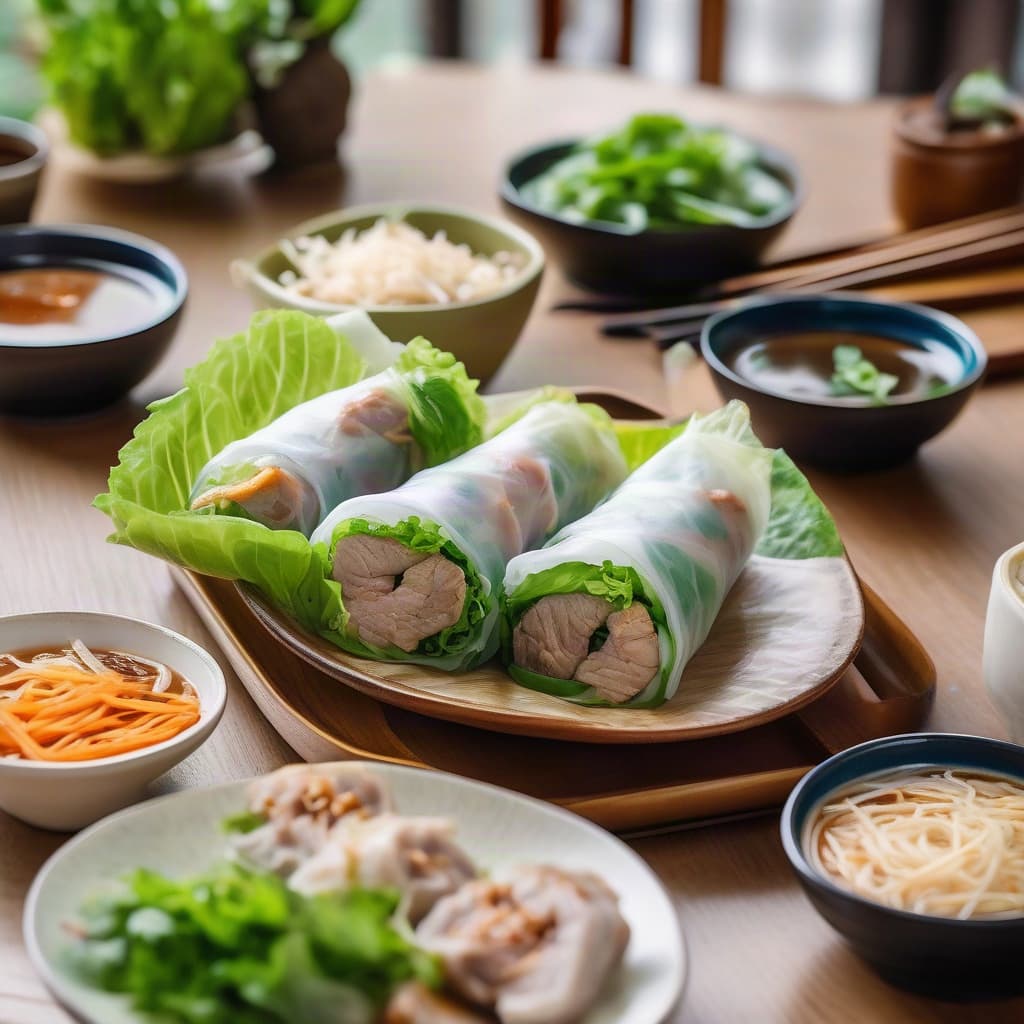Pork Patty Salad Rolls (4 pcs) (Gỏi Cuốn)