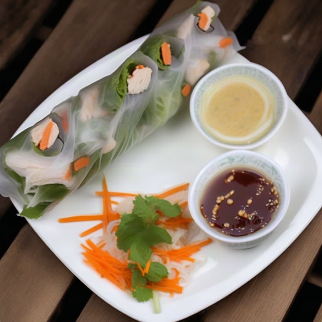 Chicken Salad Rolls (4 pcs) (Gà Gỏi Cuốn)